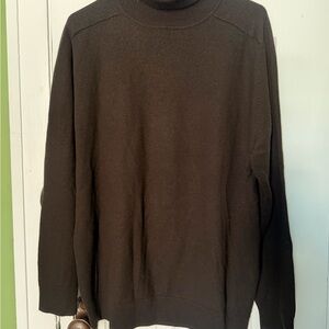 Elegant Black Turtleneck Sweater for Men